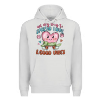 Dove Grey on my way to spread love Premium Hoodie - MaliasSmallBusiness