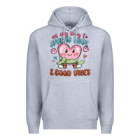 Heather Grey on my way to spread love Premium Hoodie - MaliasSmallBusiness