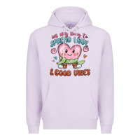 Lilac on my way to spread love Premium Hoodie - MaliasSmallBusiness