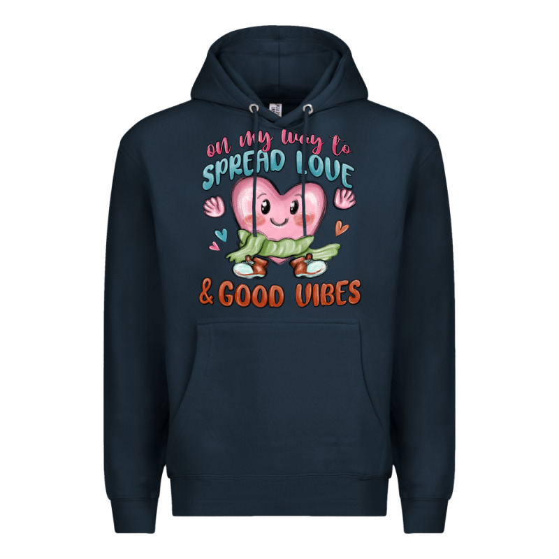 On My Way To Spread Love Premium Hoodie by MaliasSmallBusiness | Teevron