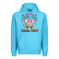 Ocean Blue on my way to spread love Premium Hoodie - MaliasSmallBusiness