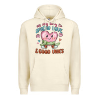 Sandshell on my way to spread love Premium Hoodie - MaliasSmallBusiness
