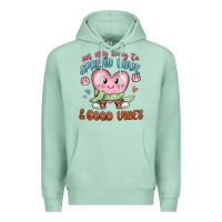 Seafoam on my way to spread love Premium Hoodie - MaliasSmallBusiness