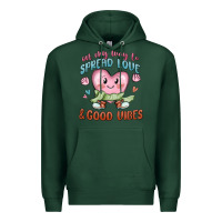Sports Green on my way to spread love Premium Hoodie - MaliasSmallBusiness