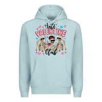Blue Mist anti valentine club Premium Hoodie - MaliasSmallBusiness