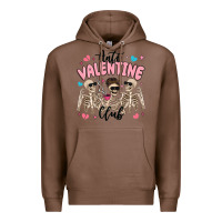 Chestnut anti valentine club Premium Hoodie - MaliasSmallBusiness