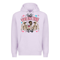 Lilac anti valentine club Premium Hoodie - MaliasSmallBusiness
