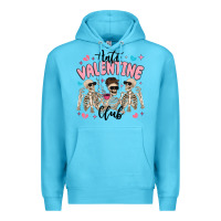 Ocean Blue anti valentine club Premium Hoodie - MaliasSmallBusiness
