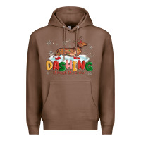 Chestnut dachshund through the snow Premium Hoodie - MaliasSmallBusiness