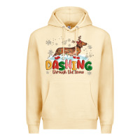 Pina Colada dachshund through the snow Premium Hoodie - MaliasSmallBusiness