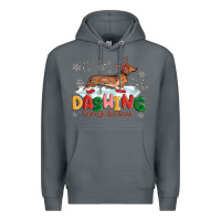 Rock dachshund through the snow Premium Hoodie - MaliasSmallBusiness