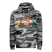 Slate Camo dachshund through the snow Premium Hoodie - MaliasSmallBusiness