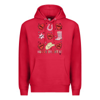 Cardinal howdy valentine copy Premium Hoodie - MaliasSmallBusiness