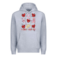 Heather Grey howdy valentine copy Premium Hoodie - MaliasSmallBusiness