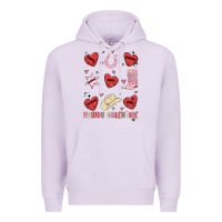 Lilac howdy valentine copy Premium Hoodie - MaliasSmallBusiness