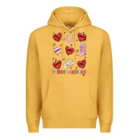 Mustard howdy valentine copy Premium Hoodie - MaliasSmallBusiness