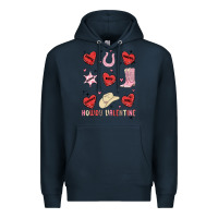 Navy howdy valentine copy Premium Hoodie - MaliasSmallBusiness