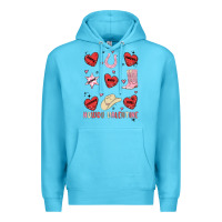 Ocean Blue howdy valentine copy Premium Hoodie - MaliasSmallBusiness