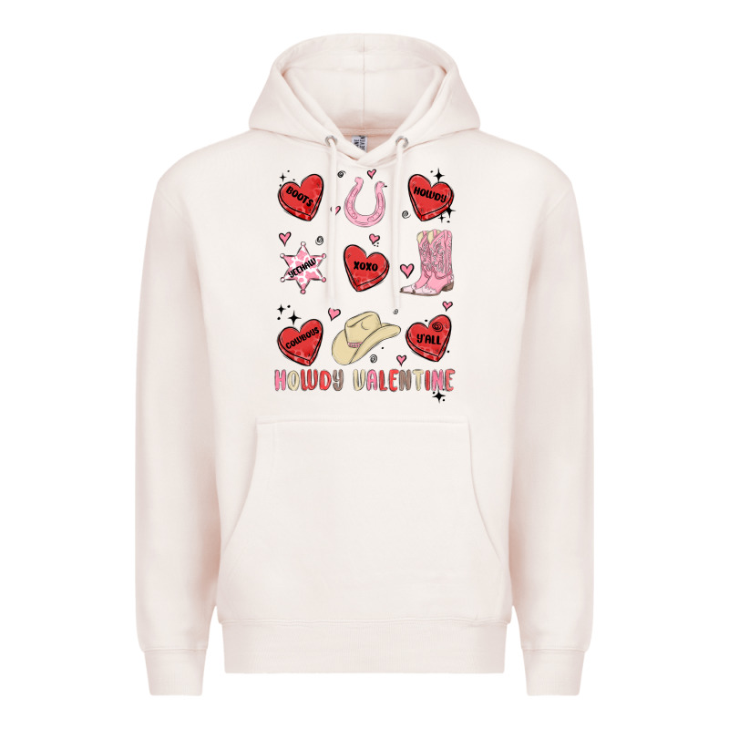 Howdy Valentine Copy Premium Hoodie by MaliasSmallBusiness | Teevron