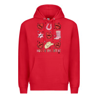 Red howdy valentine copy Premium Hoodie - MaliasSmallBusiness