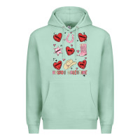 Seafoam howdy valentine copy Premium Hoodie - MaliasSmallBusiness