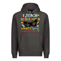 Smoke i teach kindergarten whats your superpower Premium Hoodie - MaliasSmallBusiness