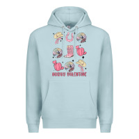 Blue Mist howdy valentine Premium Hoodie - MaliasSmallBusiness