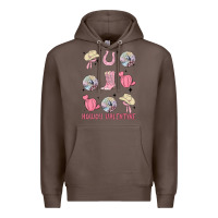 Coffee howdy valentine Premium Hoodie - MaliasSmallBusiness
