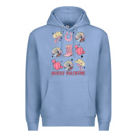 Colony Blue howdy valentine Premium Hoodie - MaliasSmallBusiness