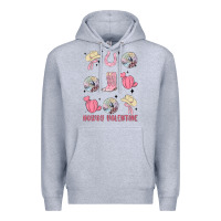 Heather Grey howdy valentine Premium Hoodie - MaliasSmallBusiness