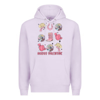Lilac howdy valentine Premium Hoodie - MaliasSmallBusiness