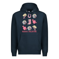 Navy howdy valentine Premium Hoodie - MaliasSmallBusiness