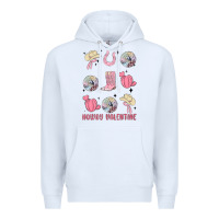 White howdy valentine Premium Hoodie - MaliasSmallBusiness