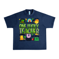 Navy one lucky teacher lucky charm Urban Heavy Tee - Artiststas