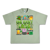 Oil Green one lucky teacher lucky charm Urban Heavy Tee - Artiststas