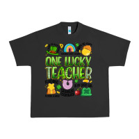 Pigment Black one lucky teacher lucky charm Urban Heavy Tee - Artiststas