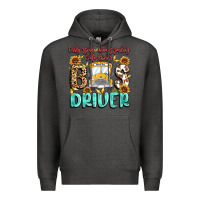 Charcoal Heather early rising always smiling safe driving bus drive Premium Hoodie - MaliasSmallBusiness