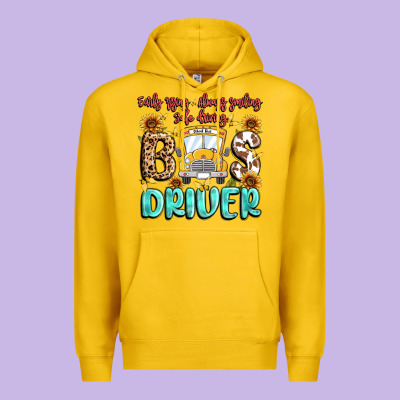 Premium Hoodie early rising always smiling safe driving bus drive