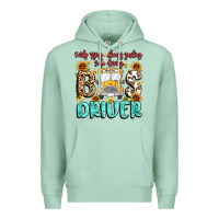 Seafoam early rising always smiling safe driving bus drive Premium Hoodie - MaliasSmallBusiness