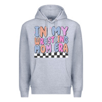 Heather Grey in my wrestling mom era Premium Hoodie - MaliasSmallBusiness