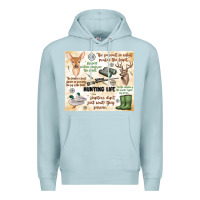 Blue Mist hunting life Premium Hoodie - MaliasSmallBusiness