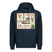Navy hunting life Premium Hoodie - MaliasSmallBusiness