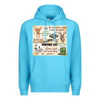 Ocean Blue hunting life Premium Hoodie - MaliasSmallBusiness