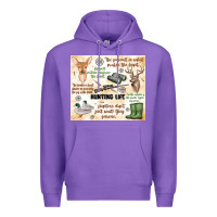 Purple hunting life Premium Hoodie - MaliasSmallBusiness