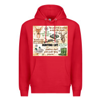 Red hunting life Premium Hoodie - MaliasSmallBusiness