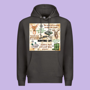 Hunting Life Premium Hoodie Designed By Maliassmallbusiness