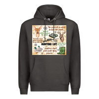 Smoke hunting life Premium Hoodie - MaliasSmallBusiness