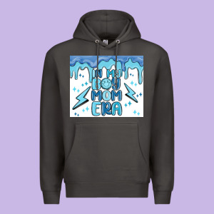In My Boy Mom Era Premium Hoodie Designed By Maliassmallbusiness