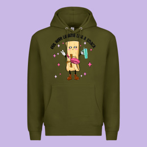Out Here Looking Like A Snack Premium Hoodie Designed By Maliassmallbusiness