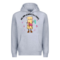 Heather Grey out here looking like a snack Premium Hoodie - MaliasSmallBusiness